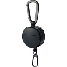 AyrStore Daiichiseiko Carabiner Reel + Micro Case 2 Gözlü Aksesuar Askısı Black