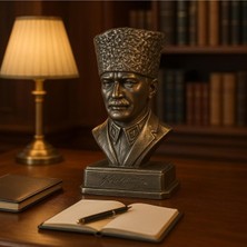 Decostonebiga Atatürk Kalpaklı Büst Bakır 21 x 11