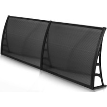 Moontime Alaçatı Lotus Kapı Pencere Üstü Pratik Sundurma 70X240 - Siyah