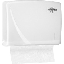 Rulopak R-1317TB Havlu Dispenseri, Plastik, Transparan Beyaz