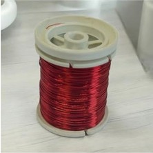 Aydogan's Kırmızı Renk Filografi Teli, 0.30MM Kalınlık ve 50 Metre Uzunluk