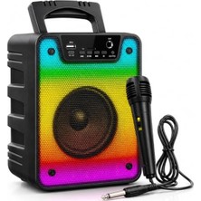 Aydogan's Bluetooth Parti Hoparlörü - Rgb Işıklı ve Mikrofonlu