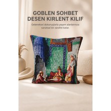 Goblen Sohbet Desen Kırlent Kılıf
