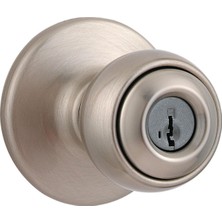 94002-842 Polo Keyed Entry Knob Featuring Smartkey Security In Satin Nickel