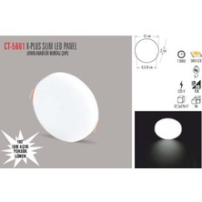 CT-5661 15W/3200K X-Plus Slım LED Panel (G.ışığı) Cata