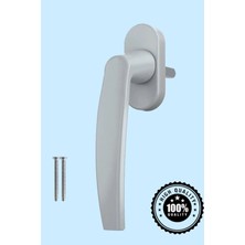 Moontime Alaçatı Pvc Pimapen Yüksek Kalite Alüminyum Pencere Kolu Beyaz (Kırılmaz - Tüm Tipler Için)