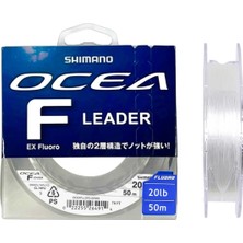 Shimano Ocea Leader Fluorocarbon Şok Lider Misina 0.38MM 9KG/20LB. 50MT