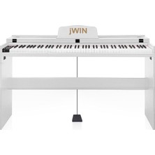 Jwin Sdp-92 Tuş Hassasiyetli 88 Tuşlu Kapaklı Dijital Piyano - Beyaz