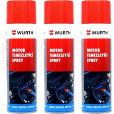 Würth 3x Motor Temizleyici Sprey 500 ml (Su Gerekmez)