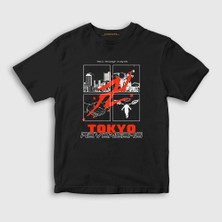 Presmono Unisex Çocuk Siyah Symbol Anime Tokyo Revengers T-Shirt