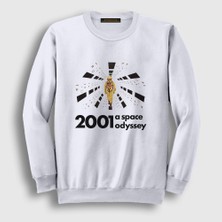 Presmono Unisex Beyaz Astronot V2 Film 2001 A Space Odyssey Sweatshirt