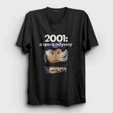Presmono Unisex Siyah Cover Film 2001 A Space Odyssey T-Shirt