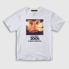 Presmono Unisex Çocuk Beyaz Cover V2 Film 2001 A Space Odyssey T-Shirt