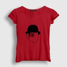 Presmono Kadın Kırmızı Eye Film Otomatik Portakal A Clockwork Orange T-Shirt