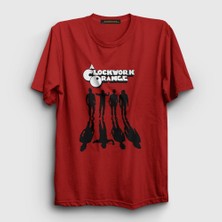 Presmono Unisex Kırmızı Gang Film Otomatik Portakal A Clockwork Orange T-Shirt