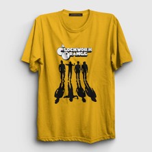 Presmono Unisex Sarı Gang Film Otomatik Portakal A Clockwork Orange T-Shirt