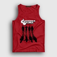 Presmono Unisex Kırmızı Gang Film Otomatik Portakal A Clockwork Orange Atlet