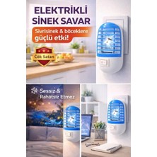 Şahnet Elektrikli Sinek Savar - Uv Işıklı Priz Tipi Sessiz Böcek Öldürücü Cihaz - Sinek Kov
