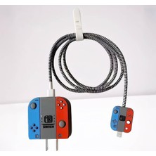 18W-20W Şarj Adaptörü ile Uyumlu Nintendo Switch Tasarımlı Şarj Başlığı ve Şarj Kablo Kor
