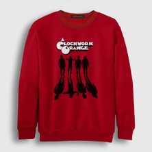 Presmono Unisex Kırmızı Gang Film Otomatik Portakal A Clockwork Orange Sweatshirt
