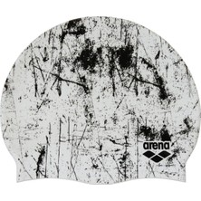 Arena Print 2 Bone/lacquer Silikon Yüzücü Bonesi, Tek Ebat, 3468337643999, Çok Renkli