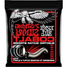 Aydogan's Ernie Ball Sıska Üst Ağır Alt Slinky Kobalt 7-String Elektro Gitar Telleri, Ölçü 10-62