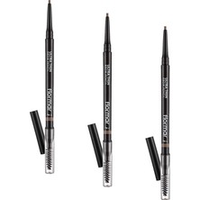Ultra Thin Fırça Başlıklı &amp; Asansörlü Ucu Ince Kaş Kalemi 001 Beıge (3 Paketi)