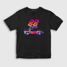 Presmono Unisex Çocuk Siyah 88 Mph Film Geleceğe Dönüş Back To The Future T-Shirt