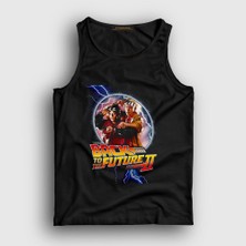 Presmono Unisex Siyah Clock Film Geleceğe Dönüş Back To The Future Atlet