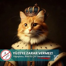 Kral Kedi Posteri, Kral Kedi Posteri, Yüksek Çözünürlüklü Akıllı Kağıt Poster, Yapay Zeka