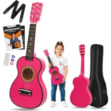Aydogan's Pembe 6 Telli Çocuk Gitarı, Gerçek Ağaçla Üretildi