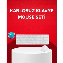 Moontime Alaçatı Xmpdby Tam Boy Kablosuz Klavye Mouse Seti - Gelişmiş Bağlantı ve (202852) Sessiz