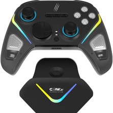 Moontime Alaçatı Tactical Combat 2.4 Ghz/bt Çift Kablosuz Mod - Rgb Şarj Standı - 18 Tuşlu Gamepad