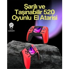 Moontime Alaçatı P5 Retro Gamepad – 520 Klasik Oyunlu Tak-Çalıştır Mini Konsol
