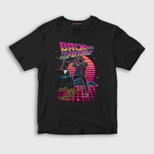 Presmono Unisex Çocuk Siyah Watch Film Geleceğe Dönüş Back To The Future T-Shirt
