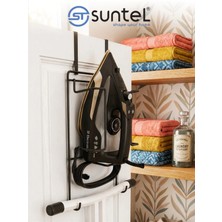 Moontime Alaçatı Kapı Arkası Geçmeli Ütü ve Ütü Masası Rafı | Pratik Ütülük Organizer Stand