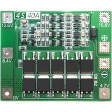 Moontime Alaçatı 4s 40A Lityum Batarya Bms Koruma Kartı Standart Versiyon Pil Li-Ion 18650 16.8V