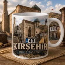 Ajans 313 Kırşehir Temalı Memleket Kupası – 40 Kırşehir Ahilik Başkenti Baskılı Seramik Kupa