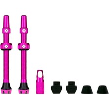 AyrStore Muc-Off Tubeless Valves V2, Pembe 60 mm - Tüpsüz Valf, Tüpsüz Lastikler Için Valf Çekirdeği S