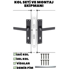 Moontime Alaçatı Kapı Kolu Lama Siyah Aynalı Oda