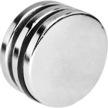 AyrStore 3 Adet 40X5 mm Yuvarlak Güçlü Neodyum Mıknatıs (Çap 40MM Kalınlık 5mm)