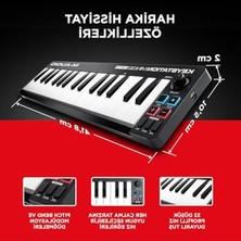 Aydogan's USB Mıdı Klavye Denetleyici, 32 Hız Duyarlı Mini Tuş ile