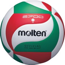 Molten Voleybol Topu No: 5 V5M2700, Yeşil/kırmızı/beyaz, 5 Numara
