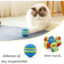 Aydogan's Sünger Kedi Oyuncak Top Seti – 4'lü Renkli ve Hafif Toplar