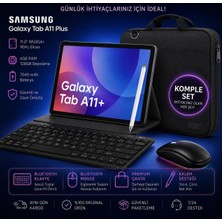 Samsung Galaxy Tab A11+ Plus 6gb 128GB 11'' Tablet+Kalem+Klavye+Çanta