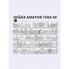 Aydogan's Yetişkinler Için Mimari Mandala Boyama Kitabı - 150 gr Kağıt Kalitesi