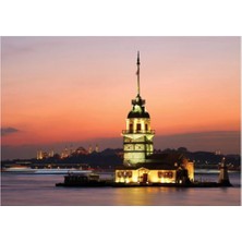 Moontime Alaçatı 11287 Kız Kulesi Gün Batımı 1000 Parça Puzzle
