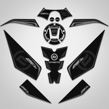 AyrStore Cf Moto 250SR Full Tank Pad Set Siyah Gri 250 Sr