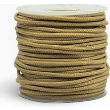 AyrStore Mg Ropes Bileklik, Outdoor ve Hobi Polyester Paracord Ipi 2.2 mm No 14 20 Metre Kum Beji