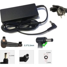 Moontime Alaçatı Grundig Gnb 1545 A1 P6 Notebook Laptop Adaptörü Şarj 19V 4.74 Standart Uç